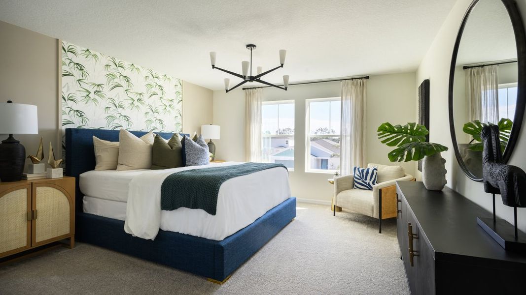 Representative furnished interior of a home built from the Indigo by Casa Fresca Homes in Pasadena Woods, Dade City (Image 8).
