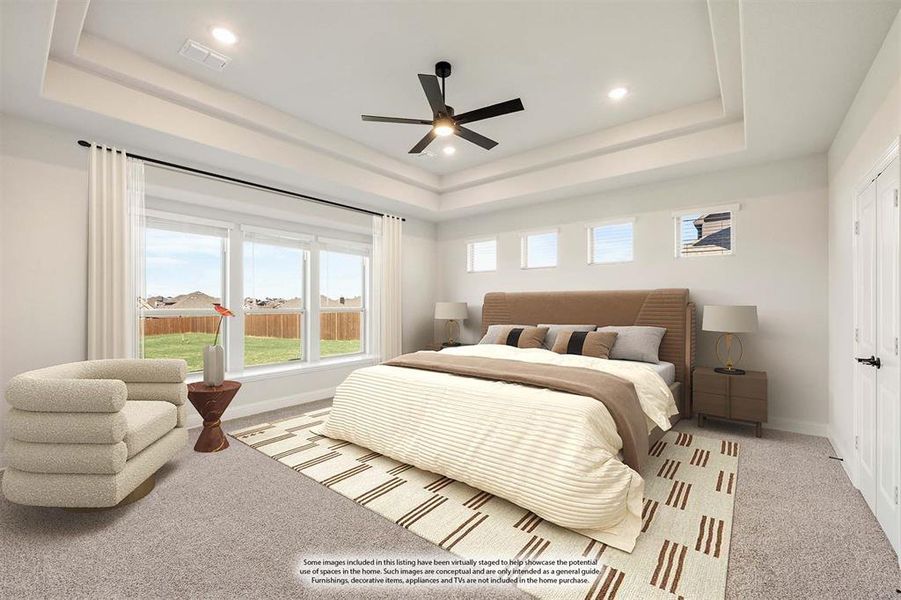 Furnished interior view inside a new home in Coyote Crossing, Godley (Image 12).