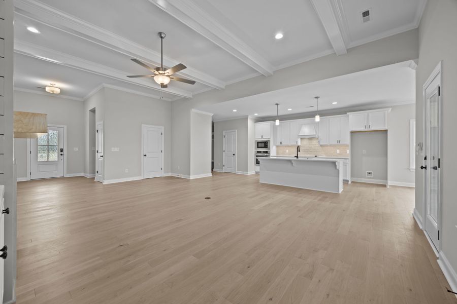 Spacious, unfurnished interior of a new home in The Preserve at Langston, Winterville (Image 37).