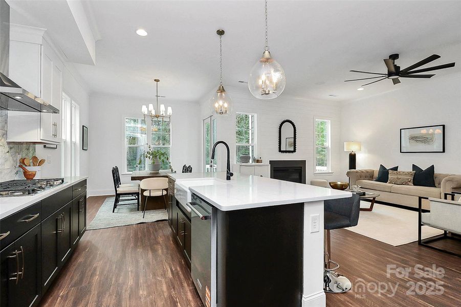 Furnished interior view inside a new home in , Denver (Image 11). Furnished interior view inside a new home in , Denver (Image 11).