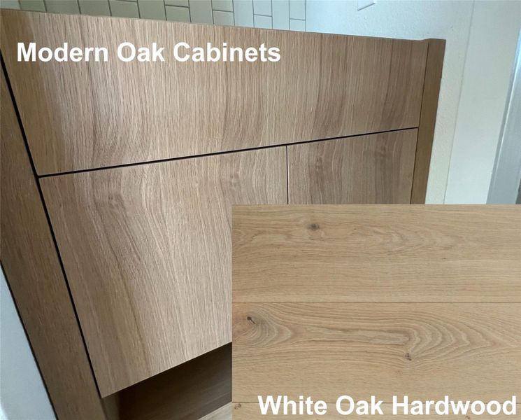 White Oak Cabinets and Flooring