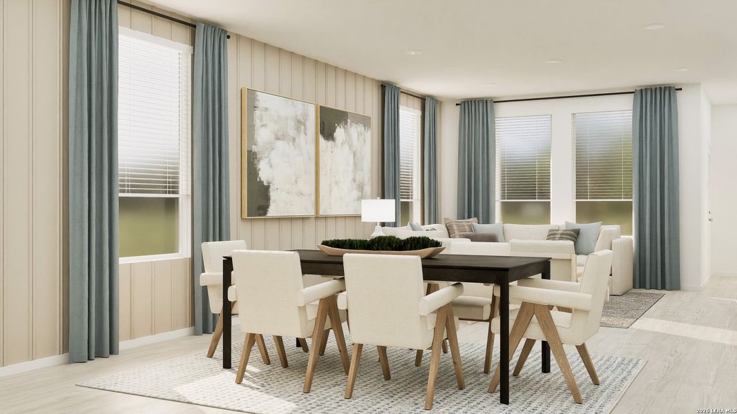 Furnished interior view inside a new home in Blossom Ranch, San Antonio (Image 33).