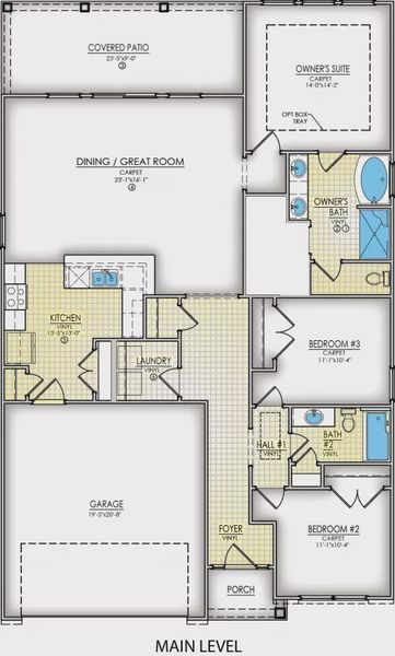 Main Level: Elevation A2