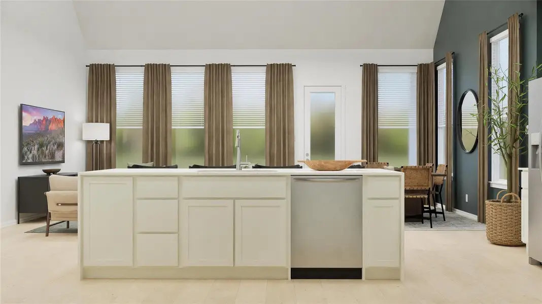 Furnished interior view inside a new home in The Preserve at Rosenberg, Rosenberg (Image 6).