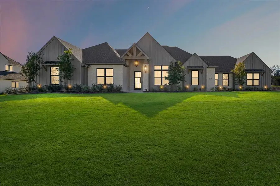 Front exterior of a new home in Putteet Hill, Cresson, TX, highlighting curb appeal (Image 1).