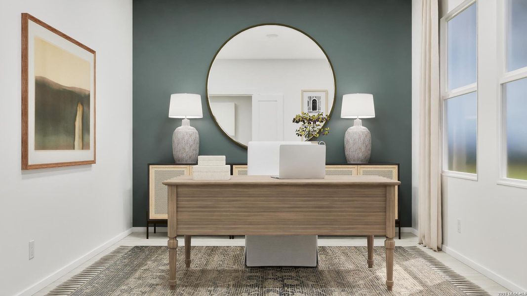 Furnished interior view inside a new home in Summerlin, San Antonio (Image 9).