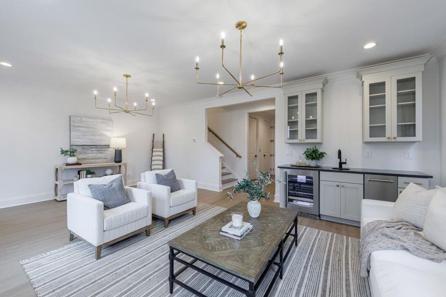 Furnished interior view inside a new home in , Alpharetta (Image 9).