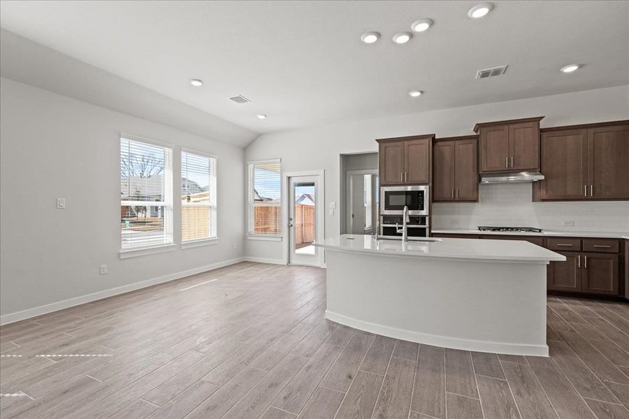 Furnished interior view inside a new home in Trace, San Marcos (Image 12).