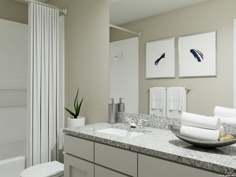 Furnished interior view inside a new home in Dauer Ranch, New Braunfels (Image 13). Furnished interior view inside a new home in Dauer Ranch, New Braunfels (Image 13).