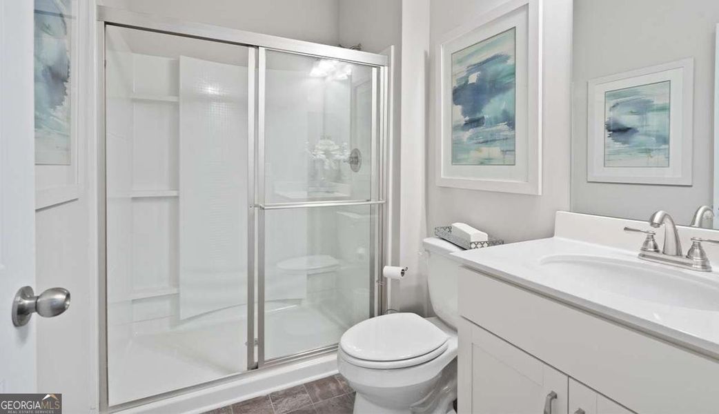 Furnished interior view inside a new home in Bryson Farms, Byron (Image 7).