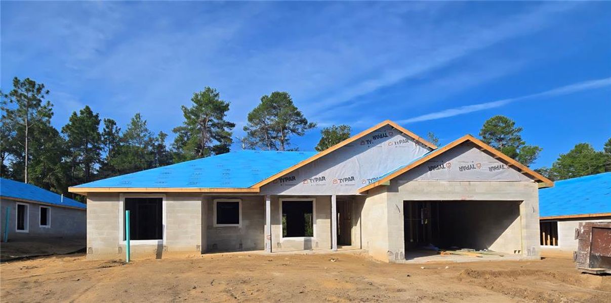 In-progress construction of a new home in , Inverness, FL (Image 6).