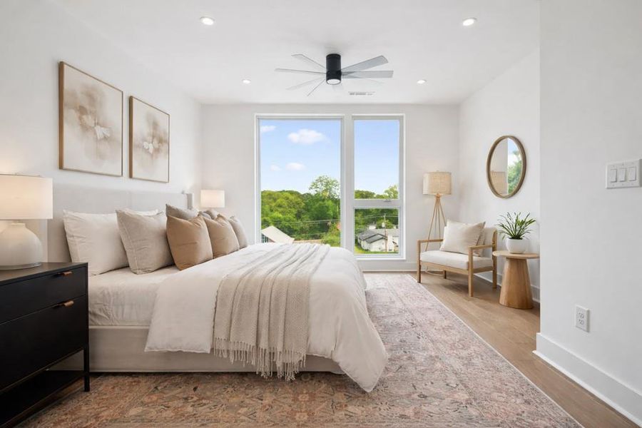 Furnished interior view inside a new home in Arlo Modern, Atlanta (Image 12).