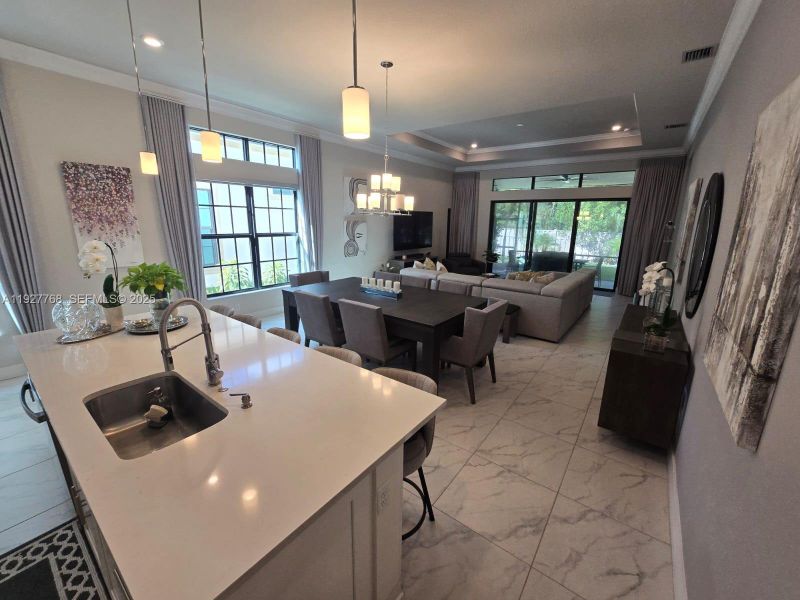 Furnished interior view inside a new home in , Parkland (Image 6). Furnished interior view inside a new home in , Parkland (Image 6).