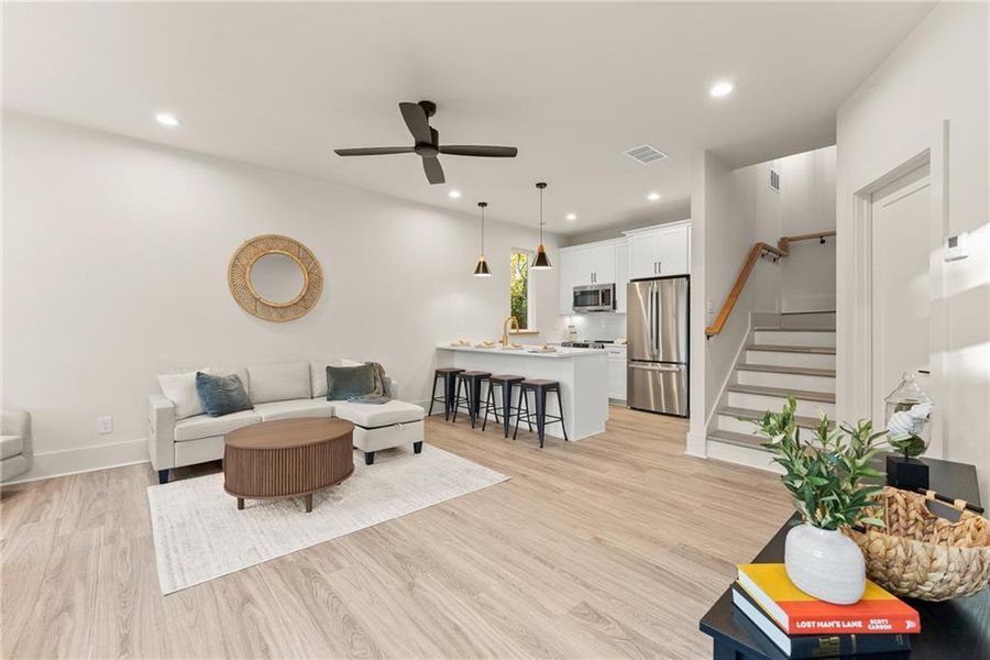 Furnished interior view inside a new home in , Gainesville (Image 7).