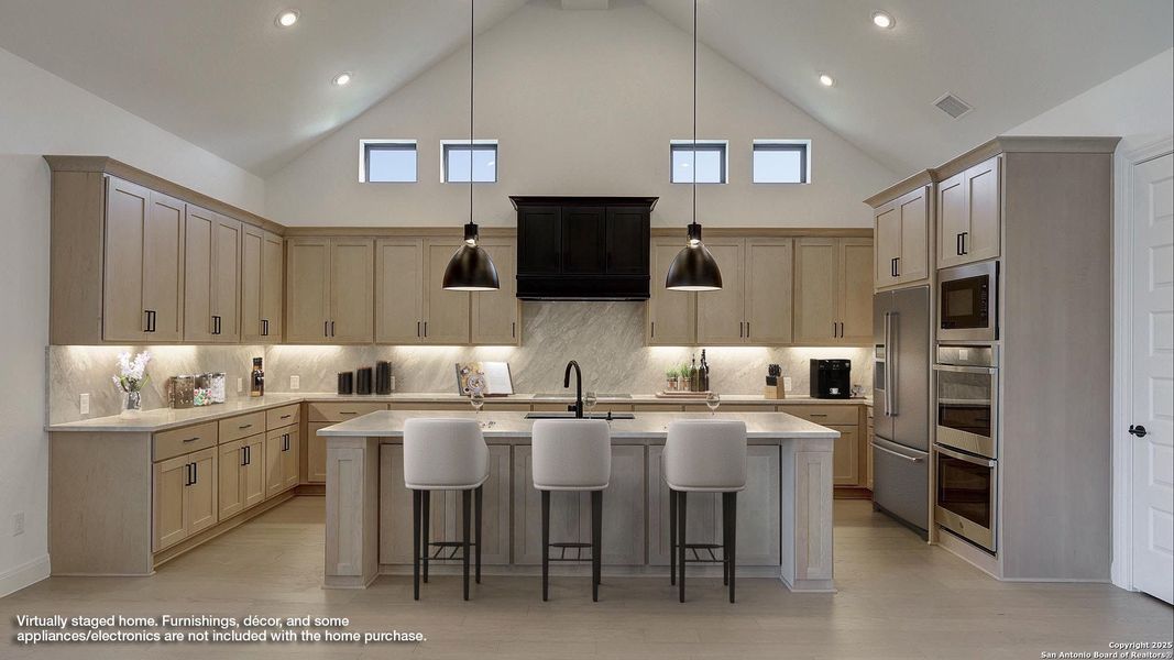 Furnished interior view inside a new home in Megan's Landing 1/2 Acre, Castroville (Image 8). Furnished interior view inside a new home in Megan's Landing 1/2 Acre, Castroville (Image 8).