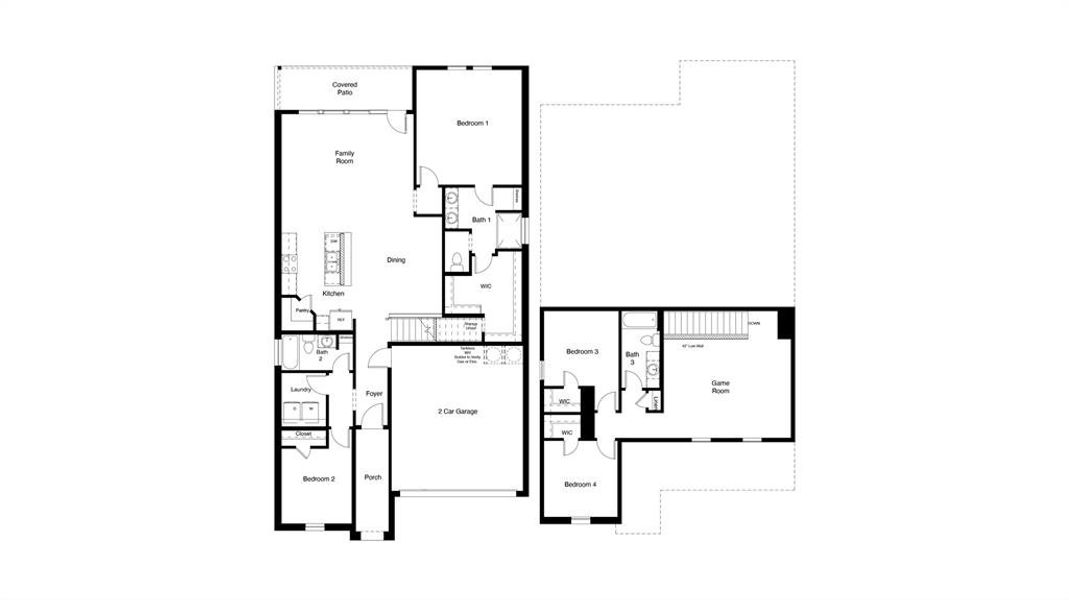 D.R. Horton's  Southhaven Floorplan - All Home and community information, including pricing, included features, terms, availability and amenities, are subject to change at any time without notice or obligation. All Drawings, pictures, photographs, video, square footages, floor plans, elevations, features, colors and sizes are approximate for illustration purposes only and will vary from the homes as built.