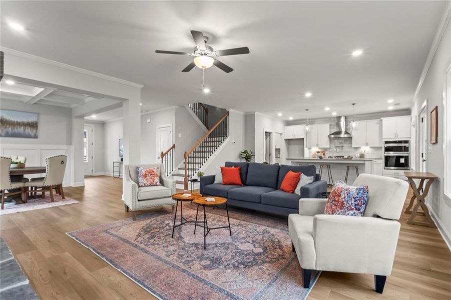 Furnished interior view inside a new home in , Dallas (Image 6).