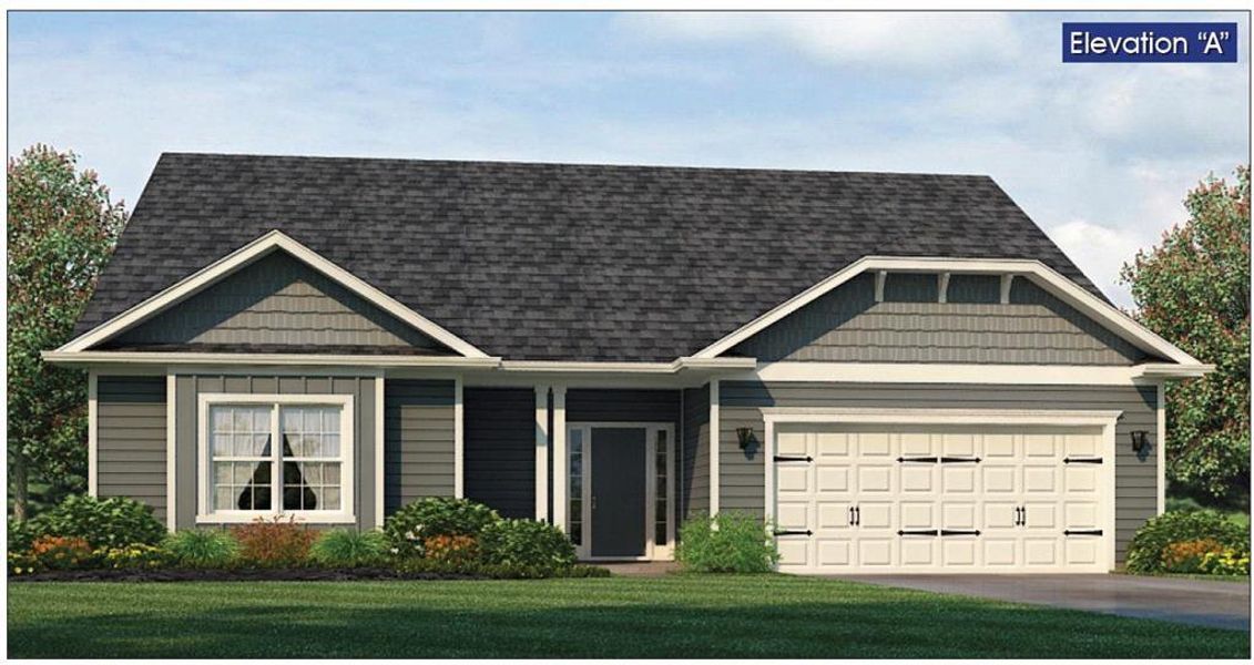 Front exterior of a new home in Magnolia Villas, Cornelia, GA, highlighting curb appeal (Image 20).