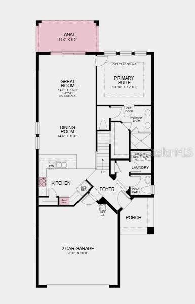 Structural Options Added Include: Study, Shower in Bath 2, Lanai, and Gourmet Kitchen