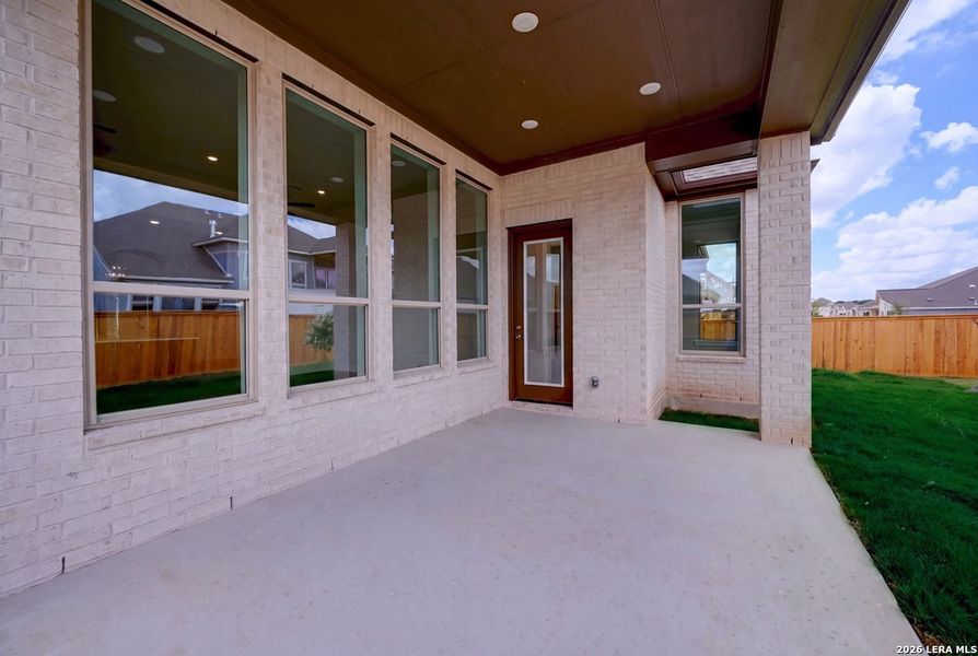Exterior details and patio area of a home in Mayfair, New Braunfels (Image 19). Exterior details and patio area of a home in Mayfair, New Braunfels (Image 19).