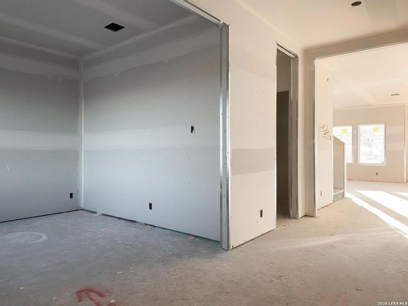 In-progress construction of a new home in Cordova Trails, Seguin, TX (Image 39).