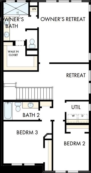 2D floor plan layout of this home in Crosscreek Walk – Overlook, Charleston, SC (Image 3). 2D floor plan layout of this home in Crosscreek Walk – Overlook, Charleston, SC (Image 3).
