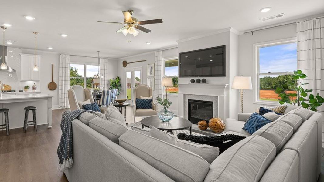 Furnished interior view inside a new home in Thalley Creek Estates, Cumming (Image 3).