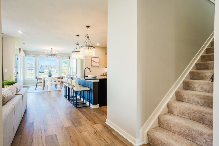 Representative furnished interior of a home built from the Camden by Fischer Homes in Easton Park, Dallas (Image 38).