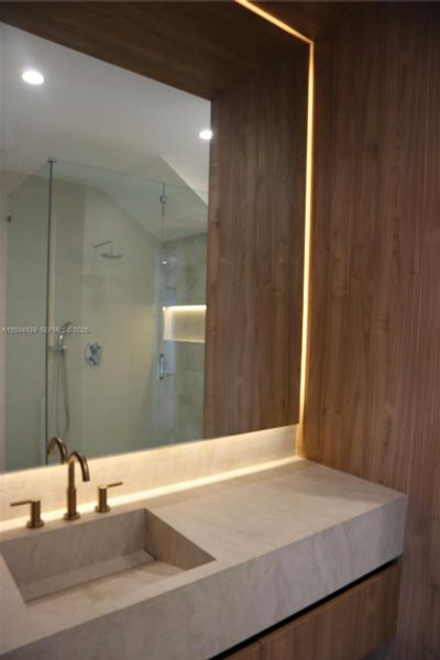 Close-up of interior finishes inside a home in , Miami (Image 20).
