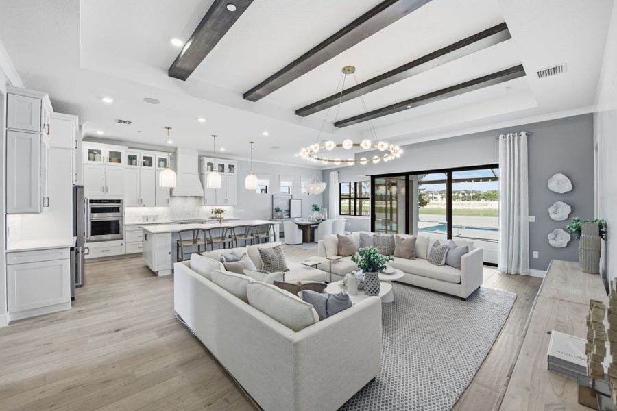 Representative furnished interior of a home built from the Stellar by Pulte Homes in Marigold, Davie (Image 9).