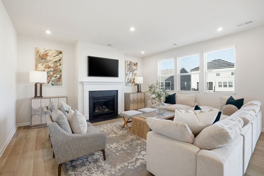 Furnished interior view inside a new home in Waxhaw Landing, Monroe (Image 4).