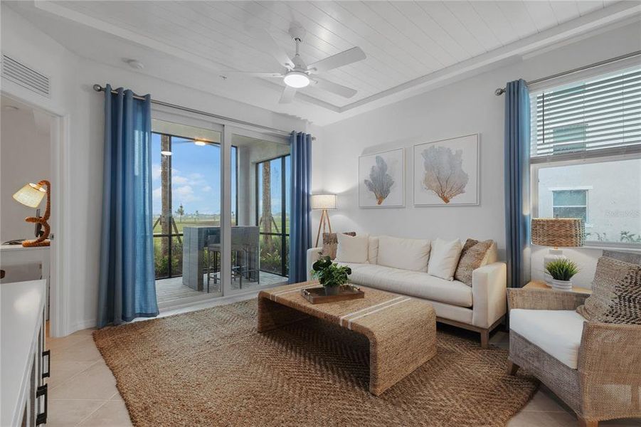 Furnished interior view inside a new home in Wellen Park Golf & Country Club, Venice (Image 11). Furnished interior view inside a new home in Wellen Park Golf & Country Club, Venice (Image 11).