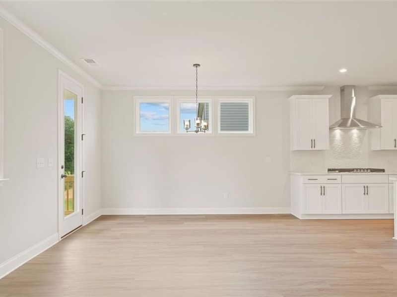 Spacious, unfurnished interior of a new home in Wehunt Meadows, Hoschton (Image 18). Spacious, unfurnished interior of a new home in Wehunt Meadows, Hoschton (Image 18).