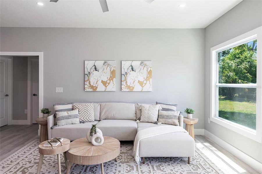 Furnished interior view inside a new home in , Punta Gorda (Image 46).