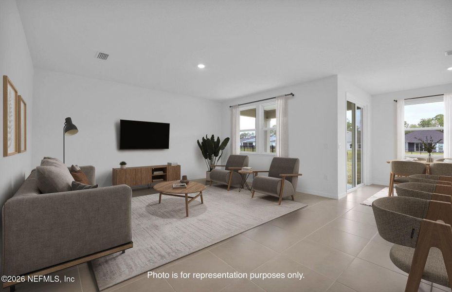 Furnished interior view inside a new home in Hyland Trail, Green Cove Springs (Image 10).