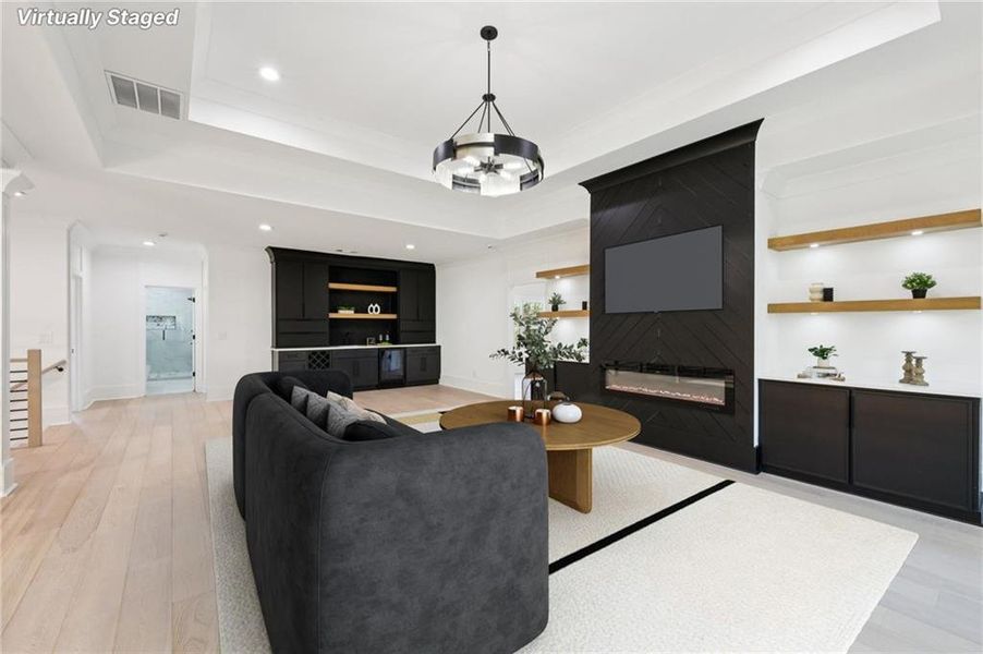 Furnished interior view inside a new home in , Buford (Image 20).