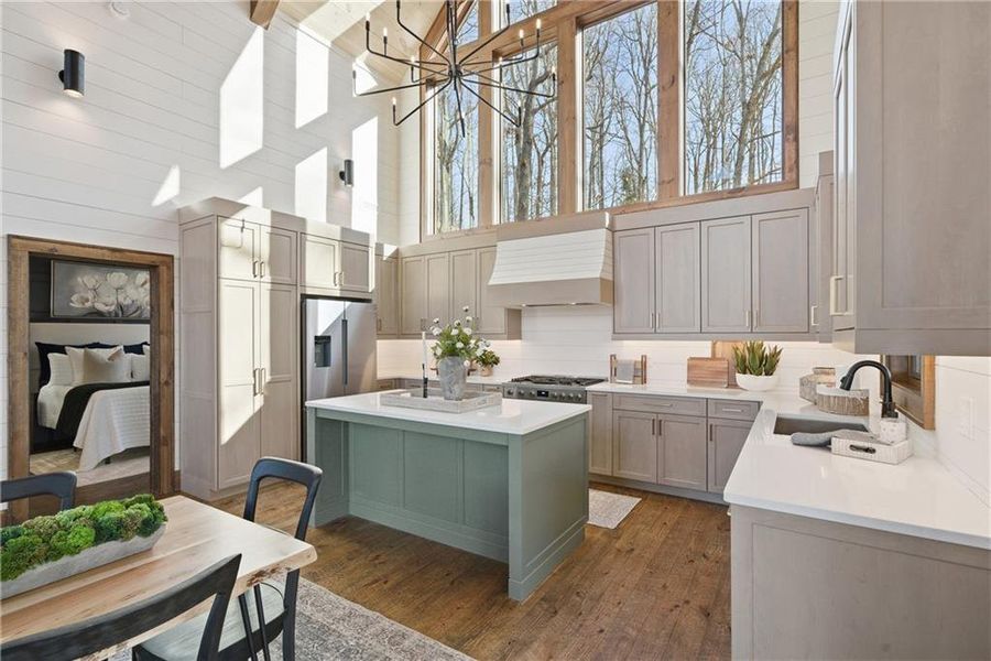 Furnished interior view inside a new home in , Young Harris (Image 5).