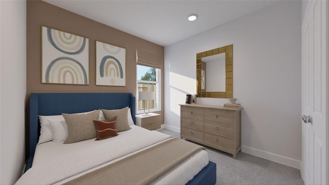 Furnished interior view inside a new home in Oakberry Trails, Waller (Image 7).