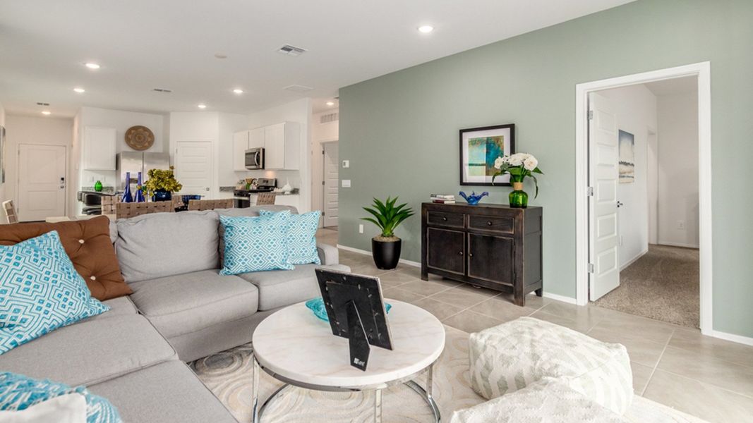 Furnished interior view inside a new home in Blackhawk, Tucson (Image 11). Furnished interior view inside a new home in Blackhawk, Tucson (Image 11).