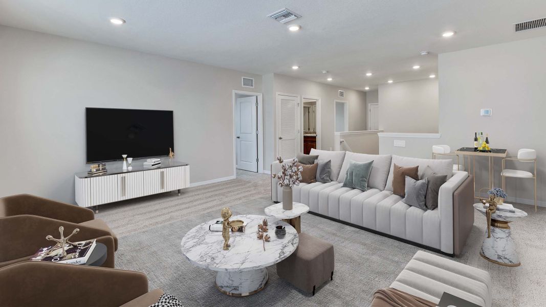 Furnished interior view inside a new home in Star Farms at Lakewood Ranch, Bradenton (Image 8).
