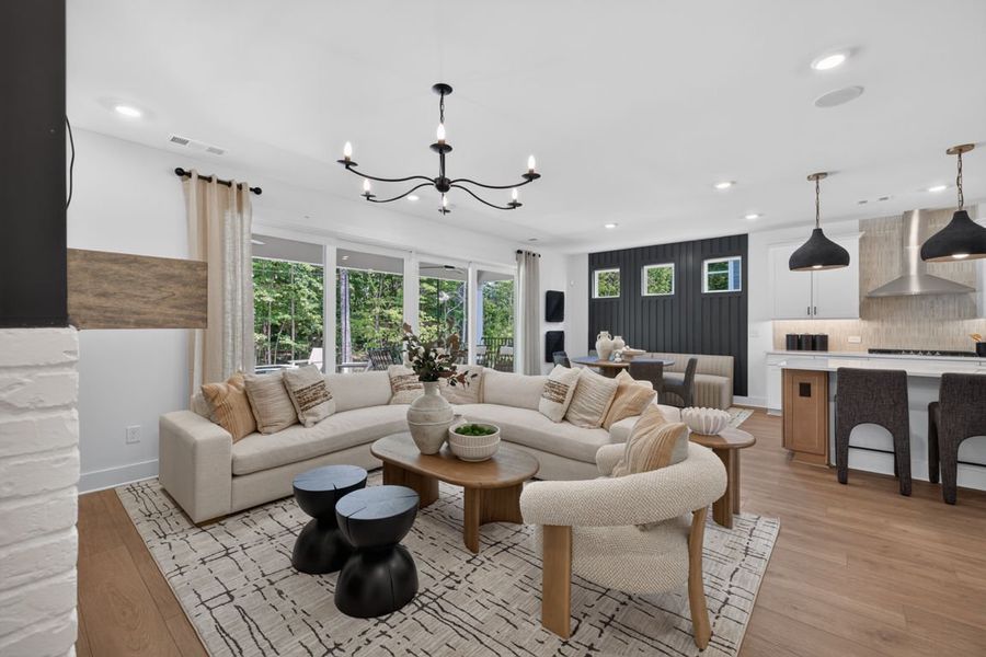 Representative furnished interior of a home built from the Wynfield by Pulte Homes in Bleckley Station, Ball Ground (Image 68).