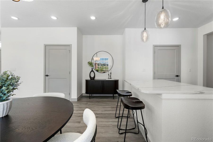 Furnished interior view inside a new home in Hunters Chase at Stroh Ranch, Parker (Image 34).
