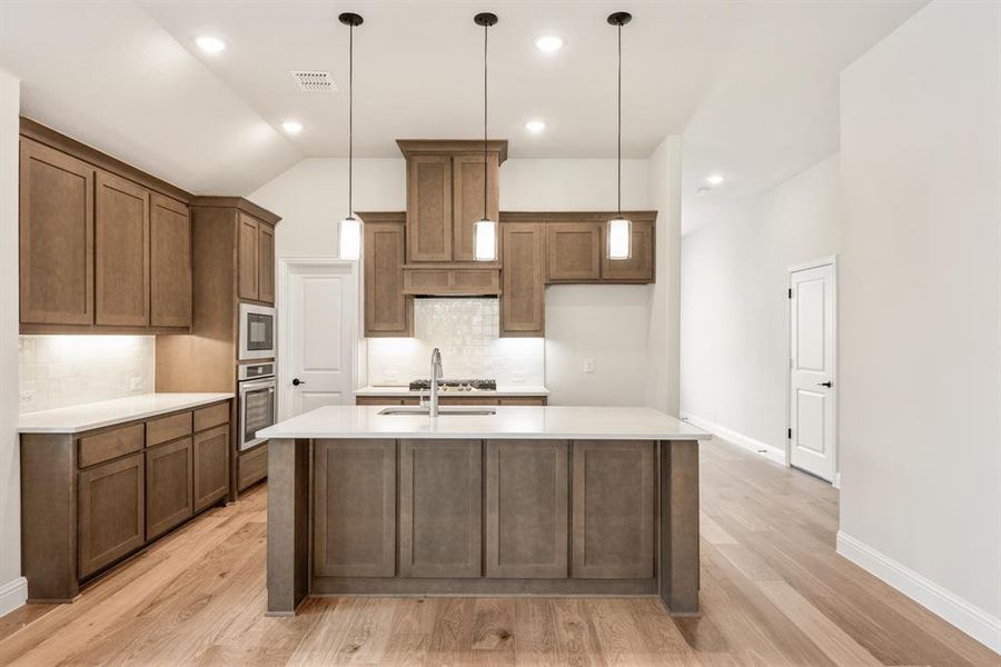 Furnished interior view inside a new home in Country Lakes Classic 50, Denton (Image 14).