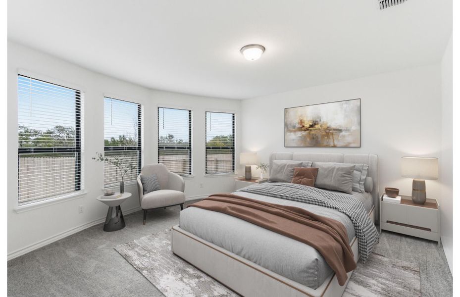 Furnished interior view inside a new home in Bison Ridge, San Antonio (Image 7).
