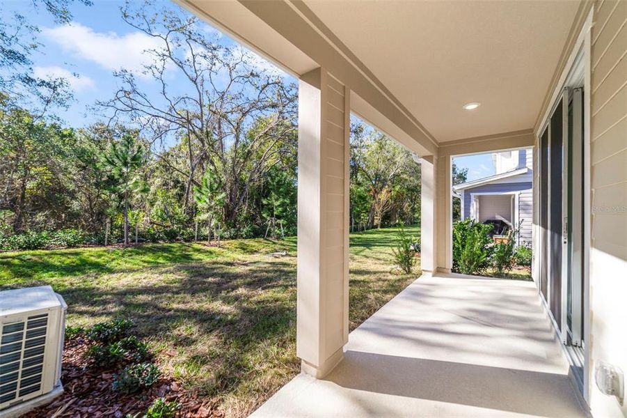 Exterior details and patio area of a home in Towns at Greenleaf, Oviedo (Image 4).