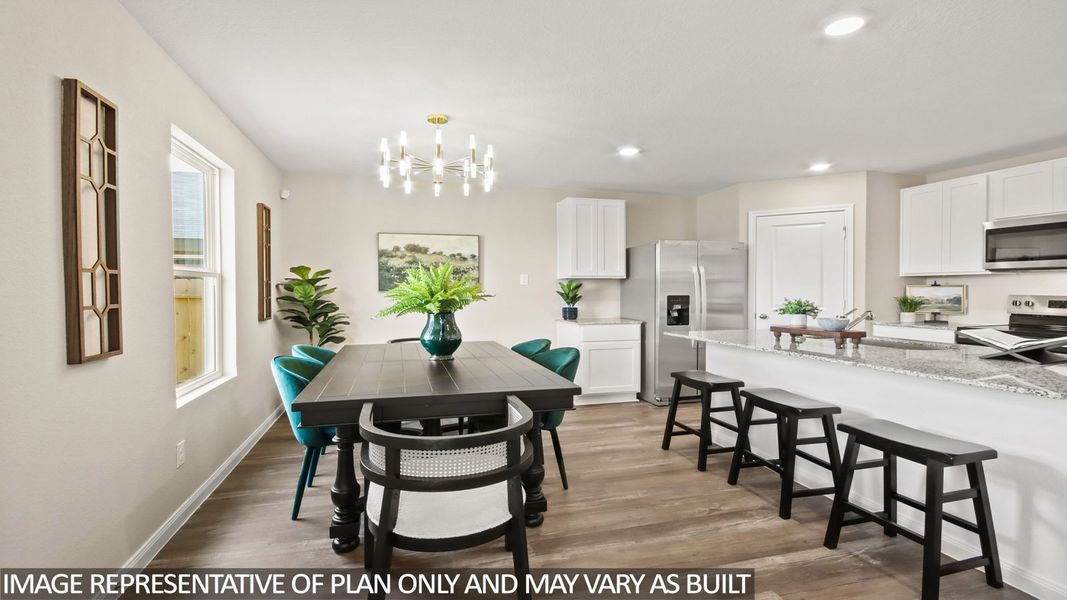Furnished interior view inside a new home in McCrorey Trails, Conroe (Image 9).