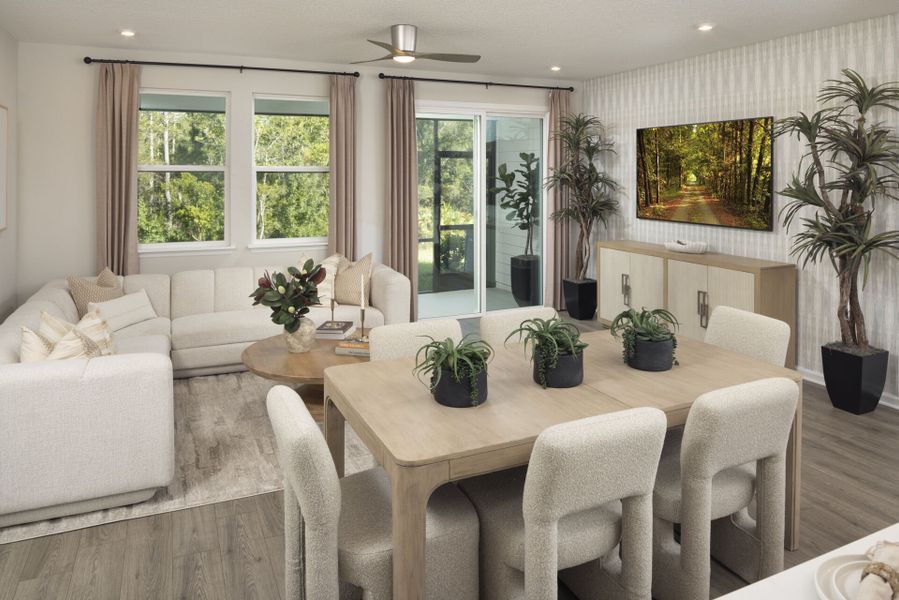 Representative furnished interior of a home built from the Warner by Mattamy Homes in RiverTown, St. Johns (Image 7). Representative furnished interior of a home built from the Warner by Mattamy Homes in RiverTown, St. Johns (Image 7).