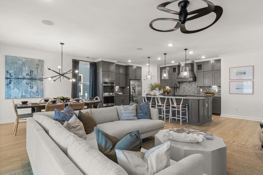 Representative furnished interior of a home built from the The Driftwood by Chesapeake Homes in Coastal Club of the Carolinas, Calabash (Image 26).