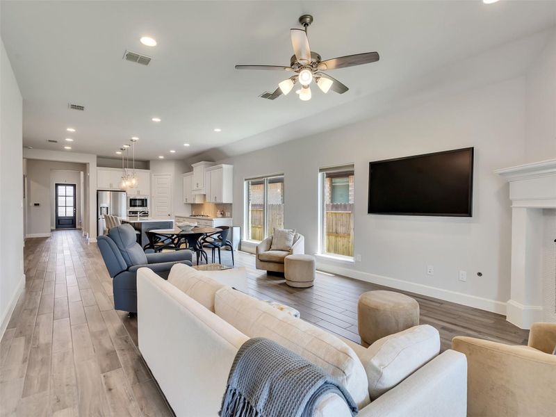 Furnished interior view inside a new home in Marvida, Cypress (Image 16).