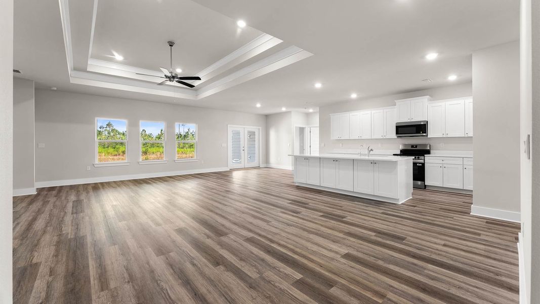 Representative unfurnished interior of a home built from the The Mckenzie by D.R. Horton in Liberty, Panama City (Image 21).